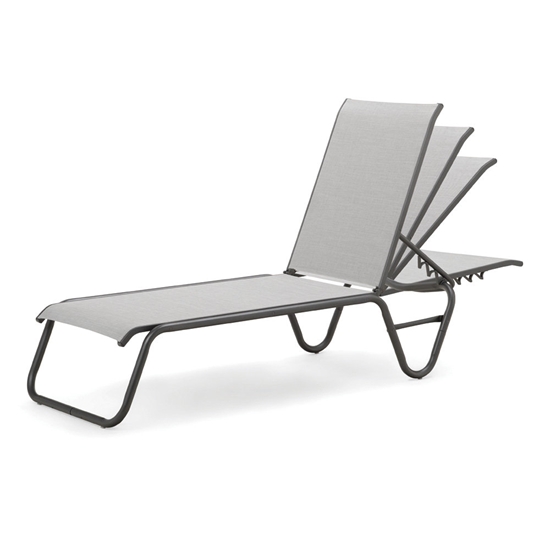 durable aluminum frame chaise set