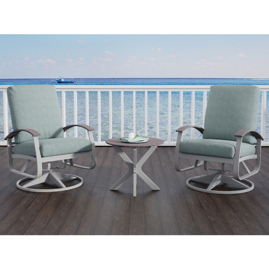 Belle Isle Swivel Rocker Patio Set - TC-QS-SET19