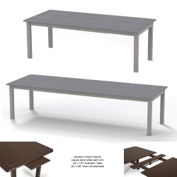 Telescope Casual Rustic Polymer Expansion Table
