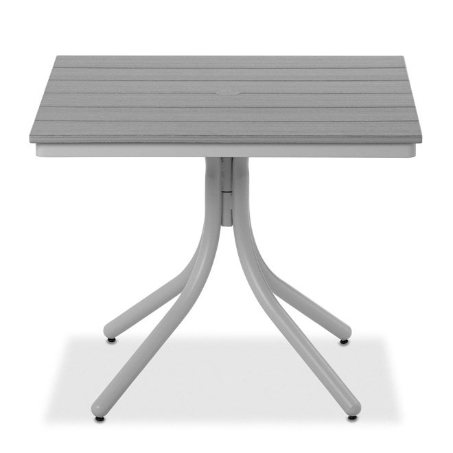 Telescope Casual 36" Square Rustic Polymer Dining Table - T110R-2W50
