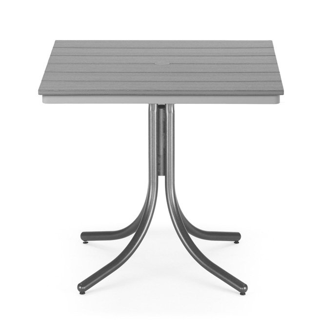 Telescope Casual 36" Square Rustic Polymer Balcony Table - T110R-3W50
