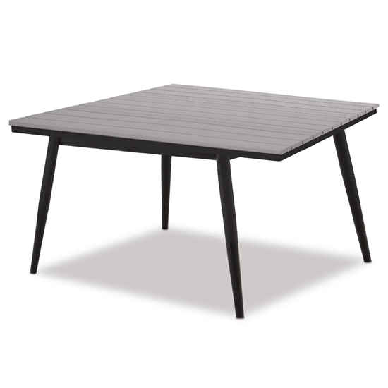 Telescope Casual 64" Square Rustic Polymer Dining Table with Tapered Legs - T160R-NL50