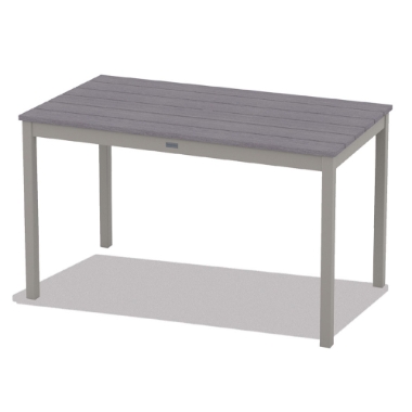 Telescope Casual 64" x 36" Rectangle Rustic Polymer Balcony Table - TM30R-6M00