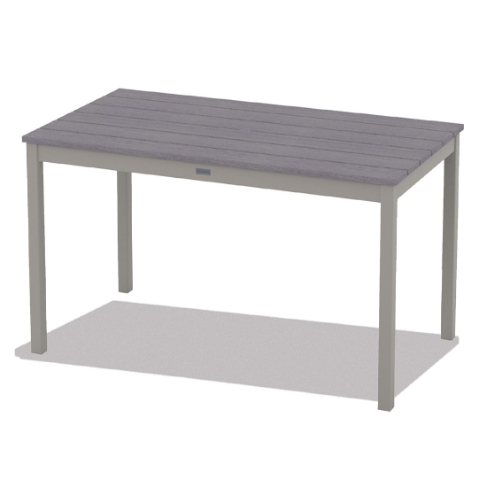 Telescope Casual 64" x 36" Rectangle Rustic Polymer Balcony Table - TM30R-6M00