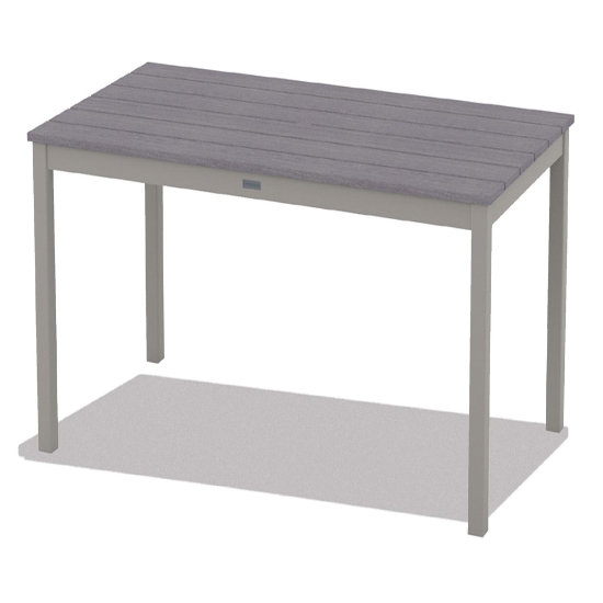 Telescope Casual 64" x 36" Rectangle Rustic Polymer Bar Table - TM30R-7M00