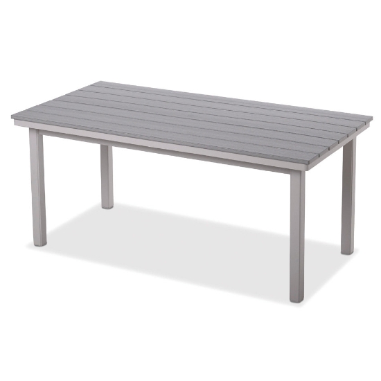 Telescope Casual Rustic Polymer 84" x 42" Rectangle Bar Height Table - 41"H - TM60-3800