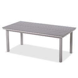 Telescope Casual Rustic Polymer 84" x 42" Rectangle Balcony Height Table - 37"H - TM60-3810