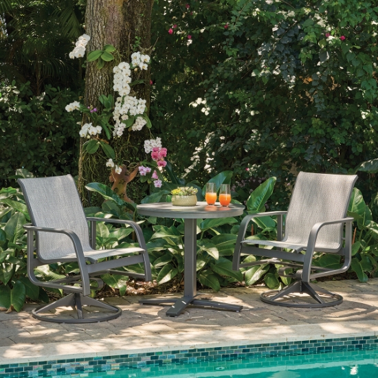 Telescope Casual Soho Sling Bistro Patio Set for 2 - TC-SOHO-SET3
