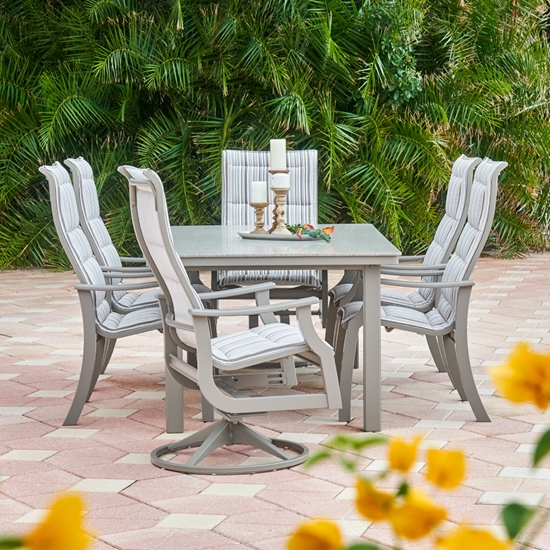 Telescope Casual st Catherine Sling Patio Dining Set for 6 - TC-STCATHERINE-SET11