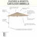 11' Cantilever Umbrella - CAUM