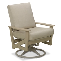 Wexler Marine Grade Polymer Swivel Rocker Lounge Chair