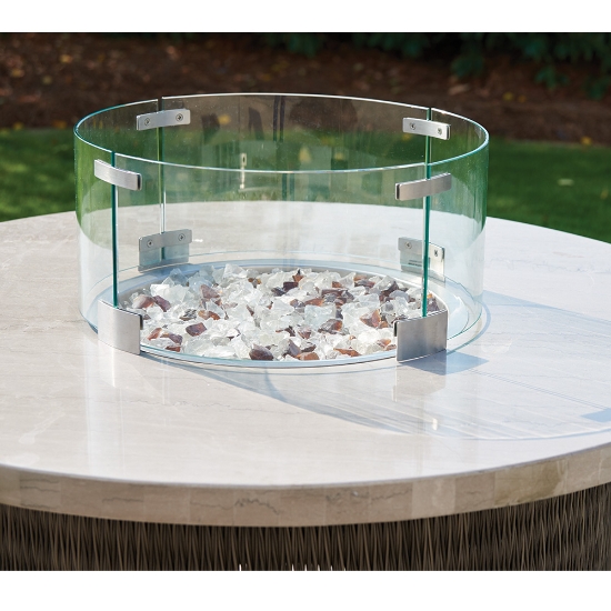 Tommy Bahama 23" Round Glass Flame Guard - 3100-93FPS