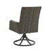 motion base wicker dining chair