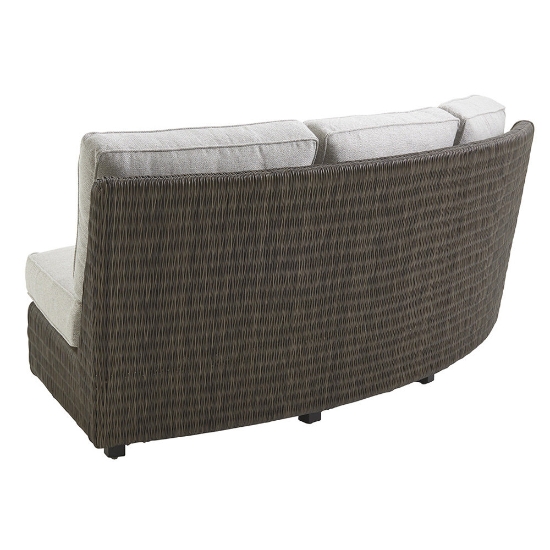 armless outdoor sofa