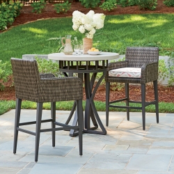 Tommy Bahama Cypress Point Ocean Terrace Bar Stool and Table Patio Set  - TB-CYPRESSPOINT-SET6