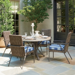 Tommy Bahama Cypress Point Ocean Terrace Round Dining Set for 4 - TB-CYPRESSPOINT-SET8