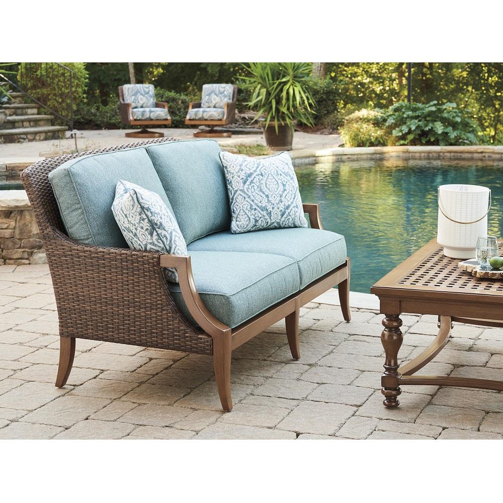 Harbor isle wicker loveseat