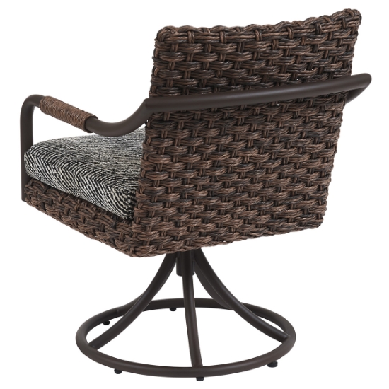 Tommy Bahama Kilimanjaro Swivel Rocker Dining Chairs back