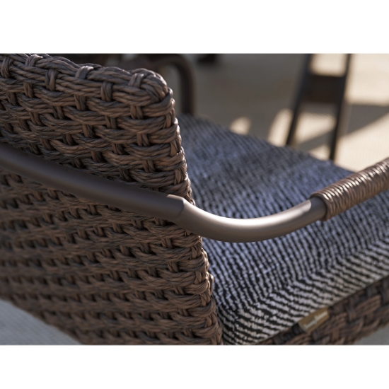 Kilimanjaro Swivel Rocker Dining Chair back detail