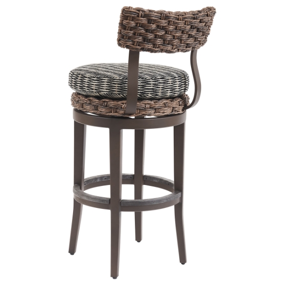 Tommy Bahama Kilimanjaro Swivel Bar Stool back