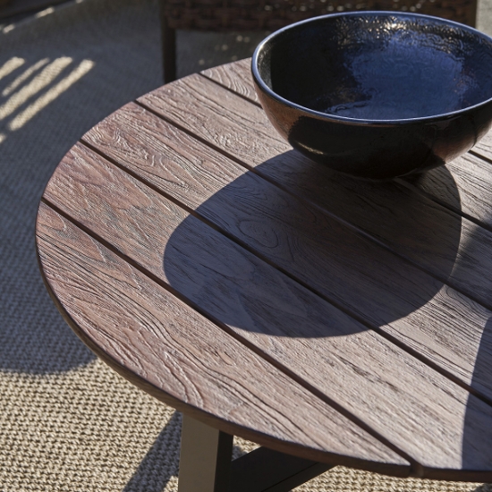 Kilimanjaro Round Cocktail Table top detail
