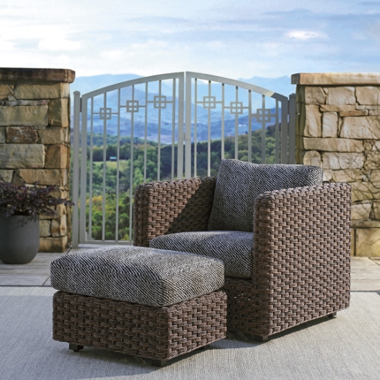 Kilimanjaro Ottoman and lounge chair set