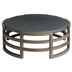 Tommy Bahama La Jolla Round Cocktail Table with Faux Slate Top - 3950-947
