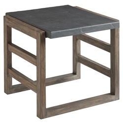 Tommy Bahama La Jolla Rectangular End Table with Faux Slate Top - 3950-957
