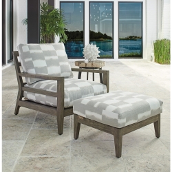 Tommy Bahama La Jolla Lounge Chair and Ottoman Set - TB-LAJOLLA-SET4
