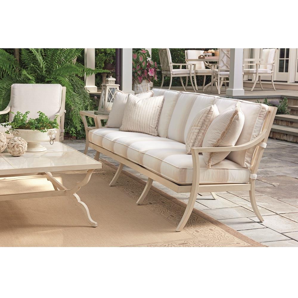 Misty Garden aluminum sofa with foam cushions
