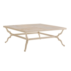 Tommy Bahama Misty Garden 48" Square Cocktail Table with Porcelain Top - 3239-947