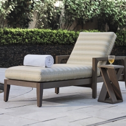 Tommy Bahama Mozambique Outdoor Chaise and Side Table Set - TB-MOZAMBIQUE-SET4