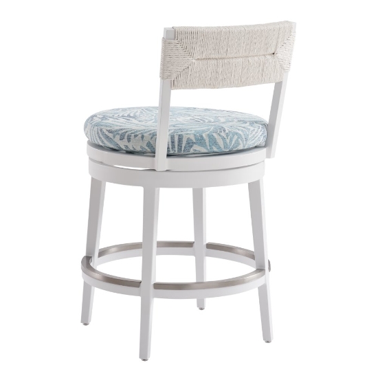 Ocean Breeze Swivel Counter Stool back view