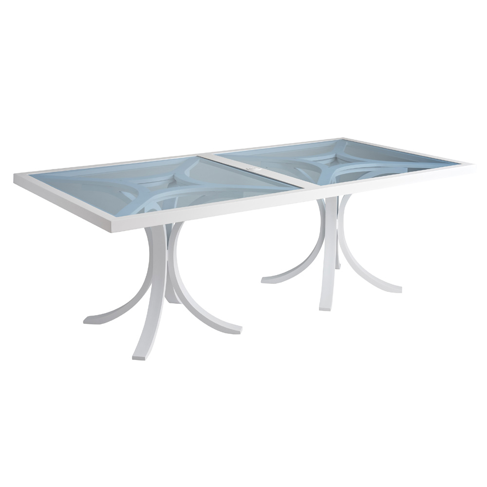 Tommy Bahama Ocean Breeze 88" x 44" Rectangle Dining Table with Glass Top - 3460-876C