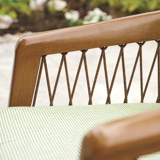 Tommy Bahama Palm Desert Poolside Occasional Chairs arm detail