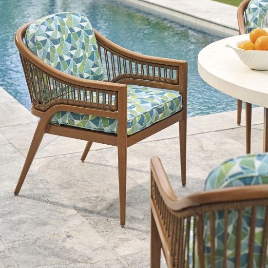 Palm Desert Poolside Arm Dining Chair side