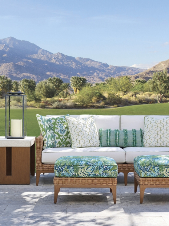 Palm Desert Poolside Ottoman lifestyle