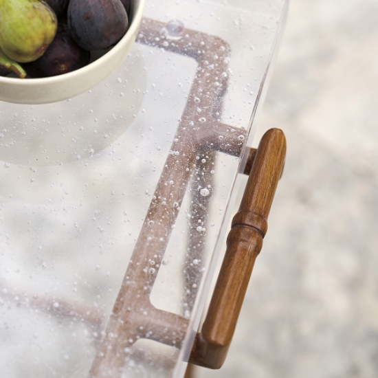 Palm Desert Poolside Accent Table top detail