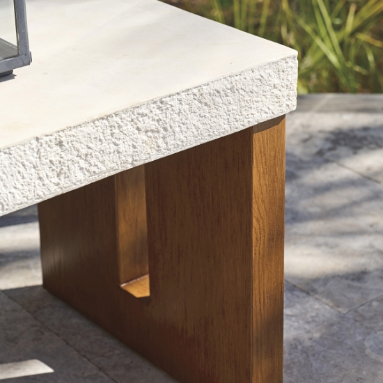 Palm Desert Poolside Rectangular End Table detail