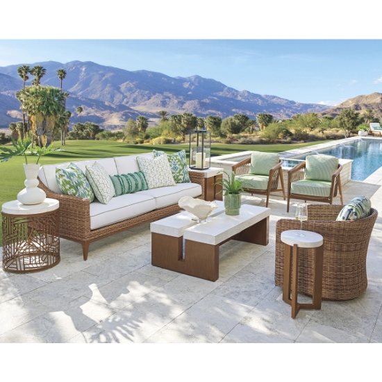 Palm Desert Poolside Stone Top set