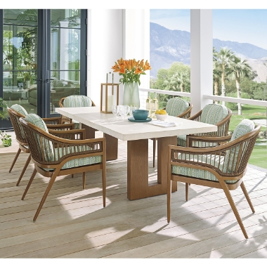 Tommy Bahama Palm Desert Poolside Rectangle Dining Set for 6 - TB-PALMDESERT-SET7