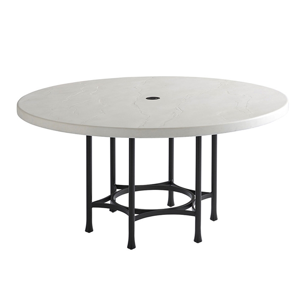Faux stone top dining table
