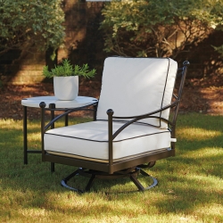 Tommy Bahama Pavlova Swivel Lounge Chair and Side Table Set - TB-PAVLOVA-SET12