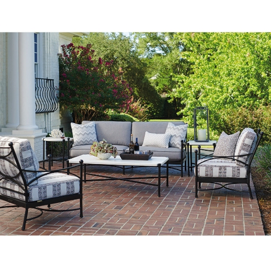 Tommy Bahama Pavlova Loveseat and Lounge Chair Outdoor Furniture Set - TB-PAVLOVA-SET2