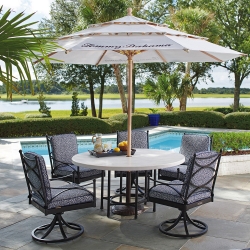 Tommy Bahama Pavlova Swivel Rocker Patio Dining Set for 6 - TB-PAVLOVA-SET5