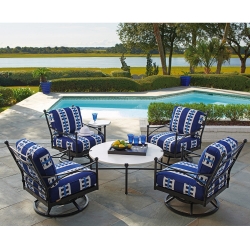 Tommy Bahama Pavlova Swivel Lounge Chair Patio Set - TB-PAVLOVA-SET7