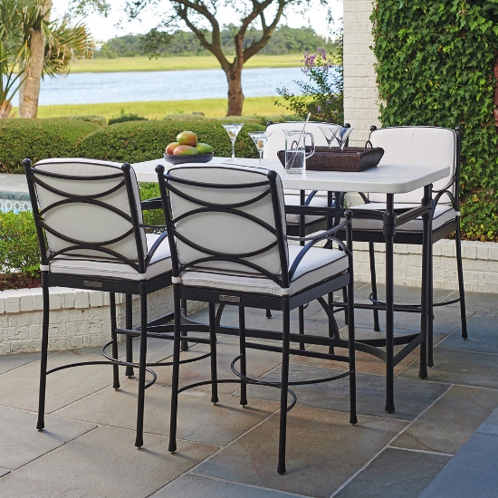 Tommy Bahama Pavlova Outdoor Bistro Bar Table Set - TB-PAVLOVA-SET8