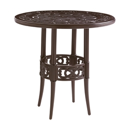 Tommy Bahama Black Sands 38" Round Bistro Counter Table - 3235-873C
