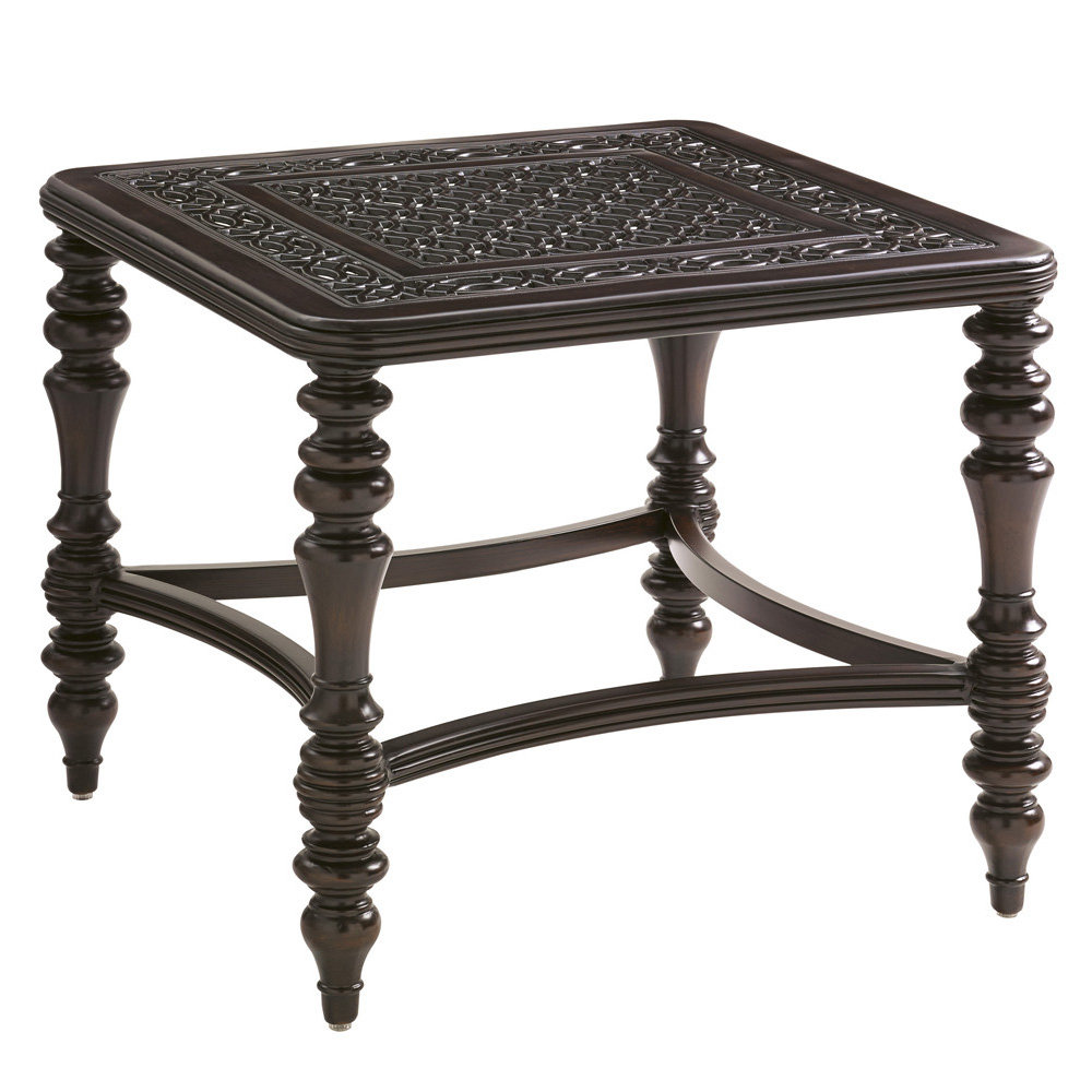 Tommy Bahama Black Sands 28.75" Square End Table - 3235-953