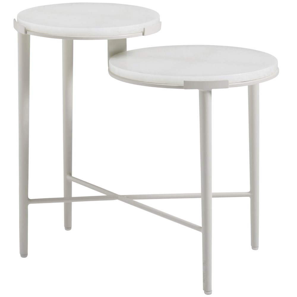 Tommy Bahama Seabrook Tiered End Table with Glass Top - 3430-957C
